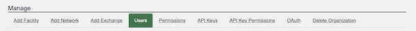 User Management Tab